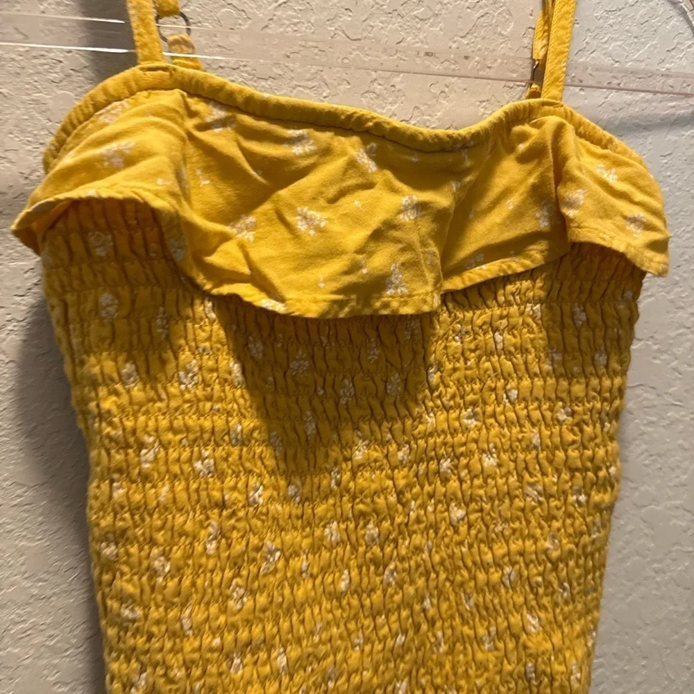 Abercrombie Kids Yellow Smocked Camisole Size 13/14